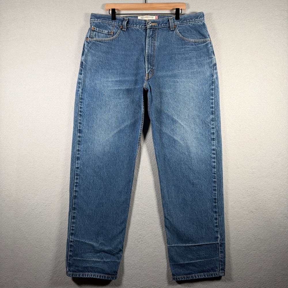 Levis 550 Relaxed Fit Jeans Mens 40x32 Medium Wash Blue Denim 100% Cotton